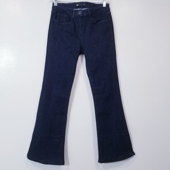 3x1 NYC The Bell Bottom Flare Jeans in Alpha Dark Wash Jeans - Picture 1 of 11